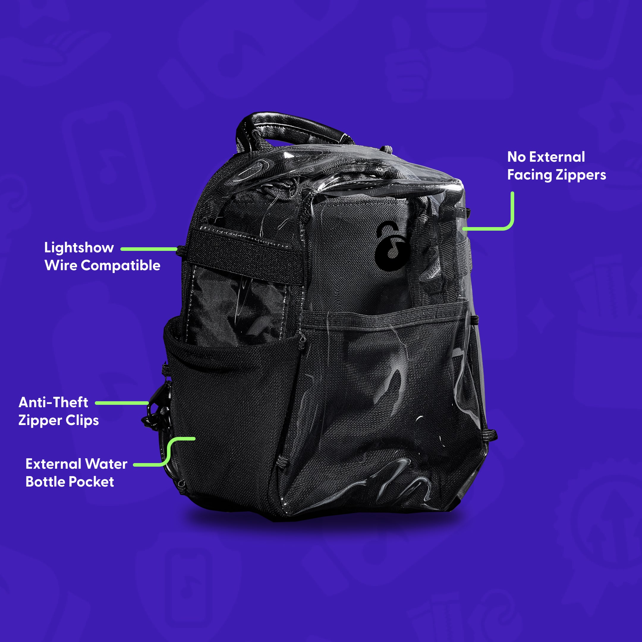 clear front mini backpack Clear Mini Pack