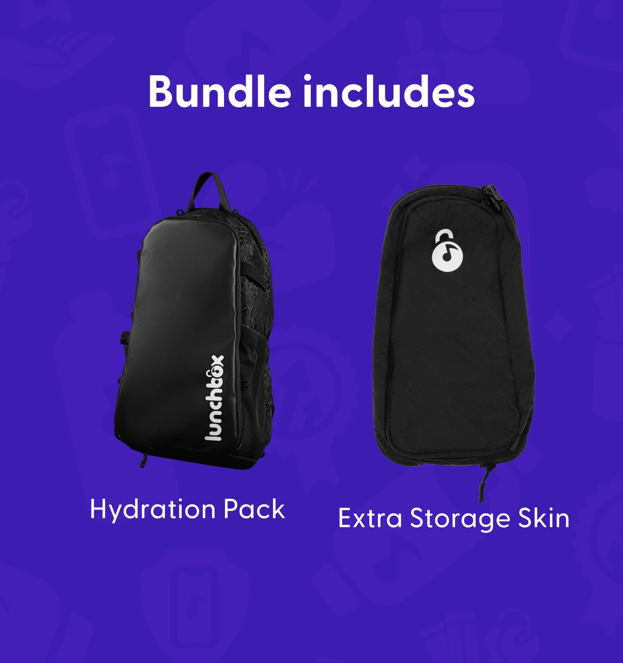 Lunchbox Hydration Pack Extra Storage 1.0 Bundle – Lunchbox 