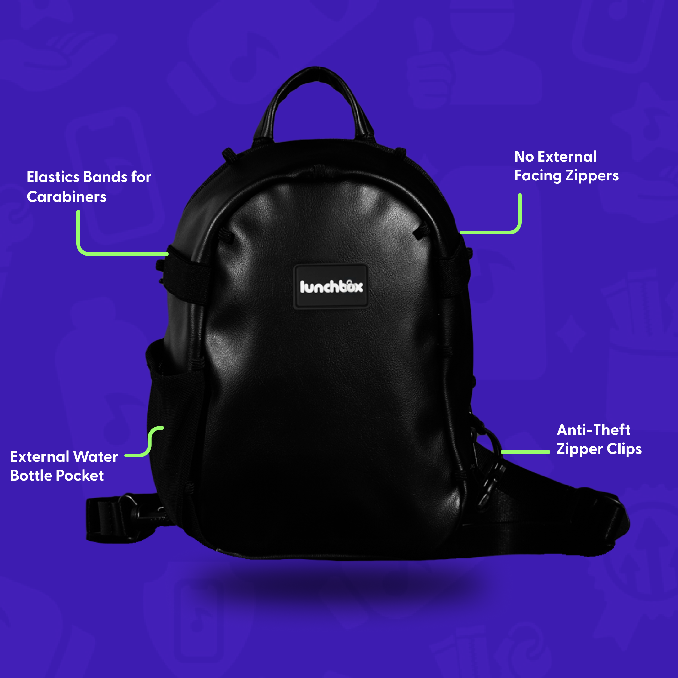 backpack with water bottle pocket and lunchbox laptop Mini Pack – Lunchbox Packs