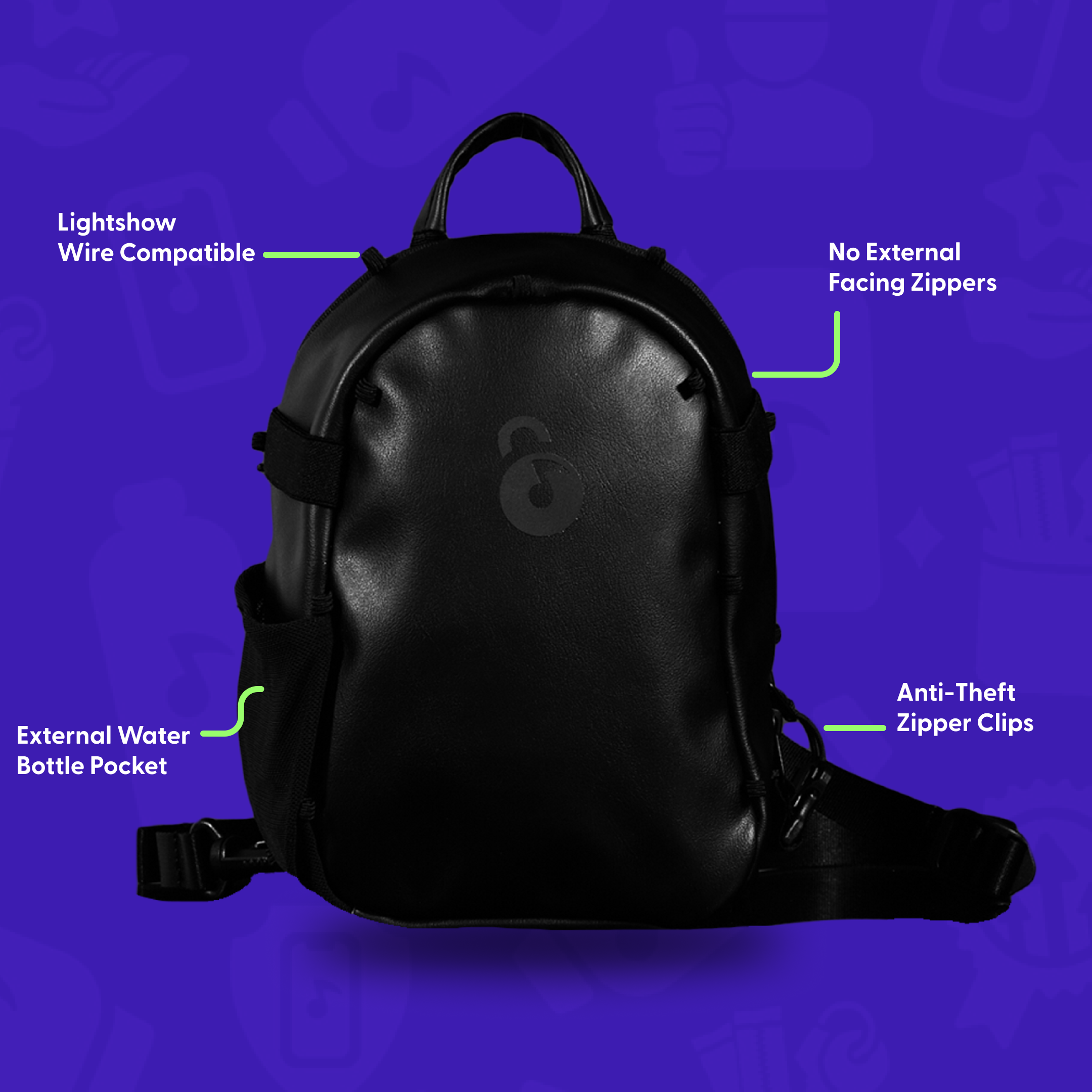 Backpack that clips in the front clearance